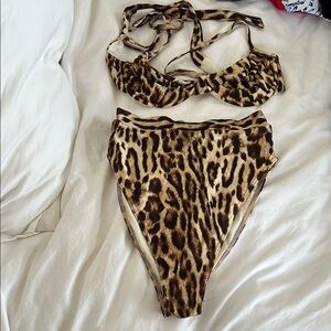 Monday Swim Leopard Print Bikini Set